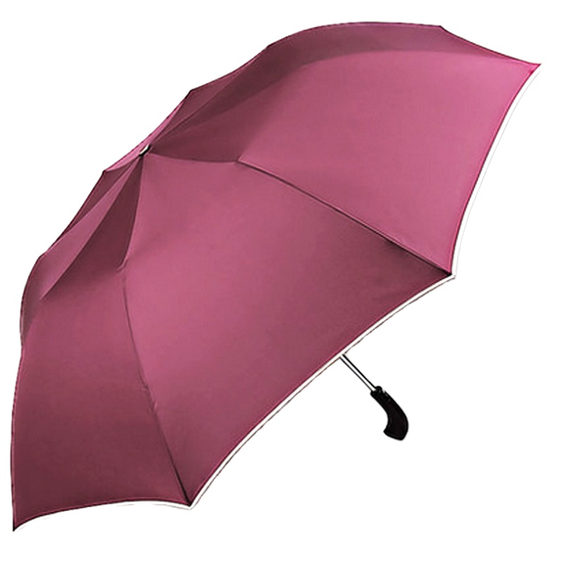 天堂伞木柄自动伞大雨伞男女双人伞纯色晴雨伞双人伞定做广告伞 1号酒红