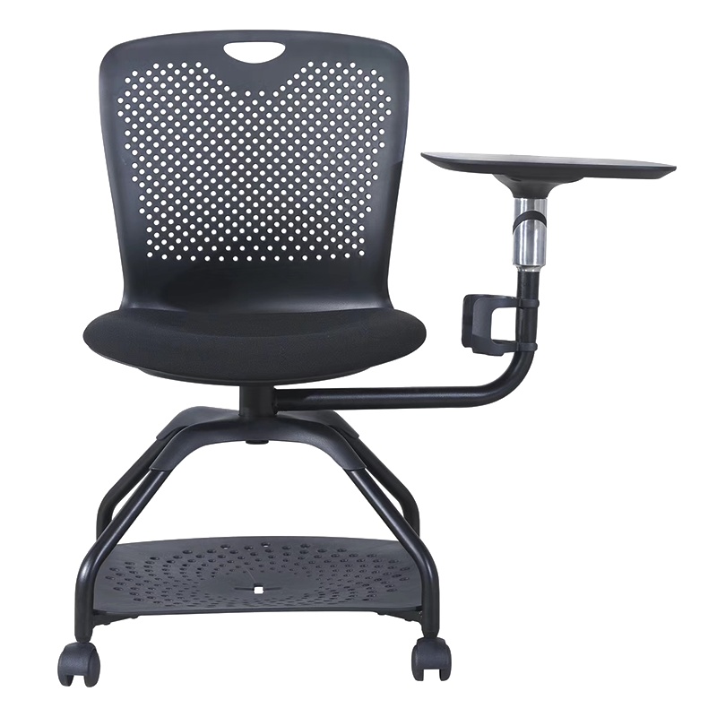 永格培训椅子带写字板会议室椅桌椅一体学生会议桌椅轻便办公椅