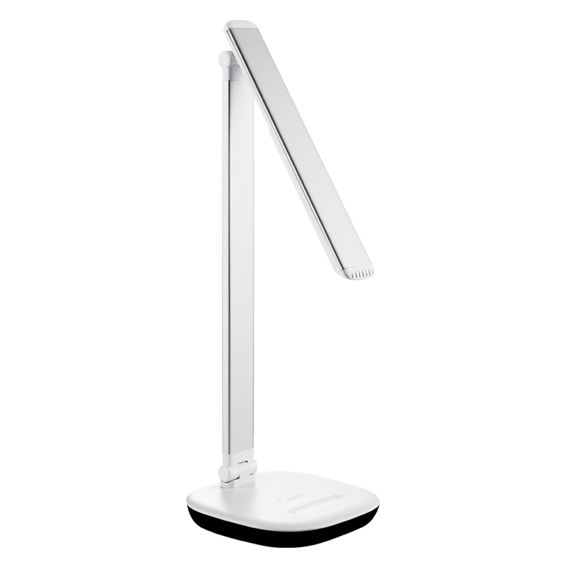 美的LED减蓝光学习护眼台灯卧室台灯触摸5档调光学生阅读台灯床头灯充插两用灯国A级照度光源光源值5-9W自然光