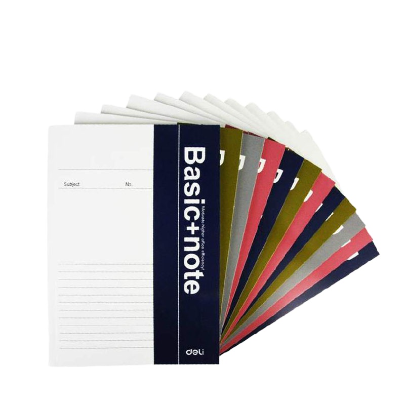 得力B5记事本 58页无线胶状本 软面抄笔记本日记本 得力7988 12本