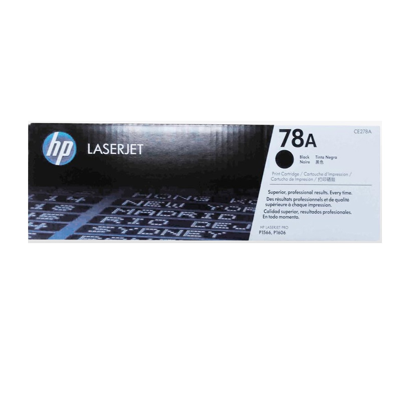 惠普(HP)CE278A 78A 黑色硒鼓 适用打印机P1566 P1606dn M1536 黑色