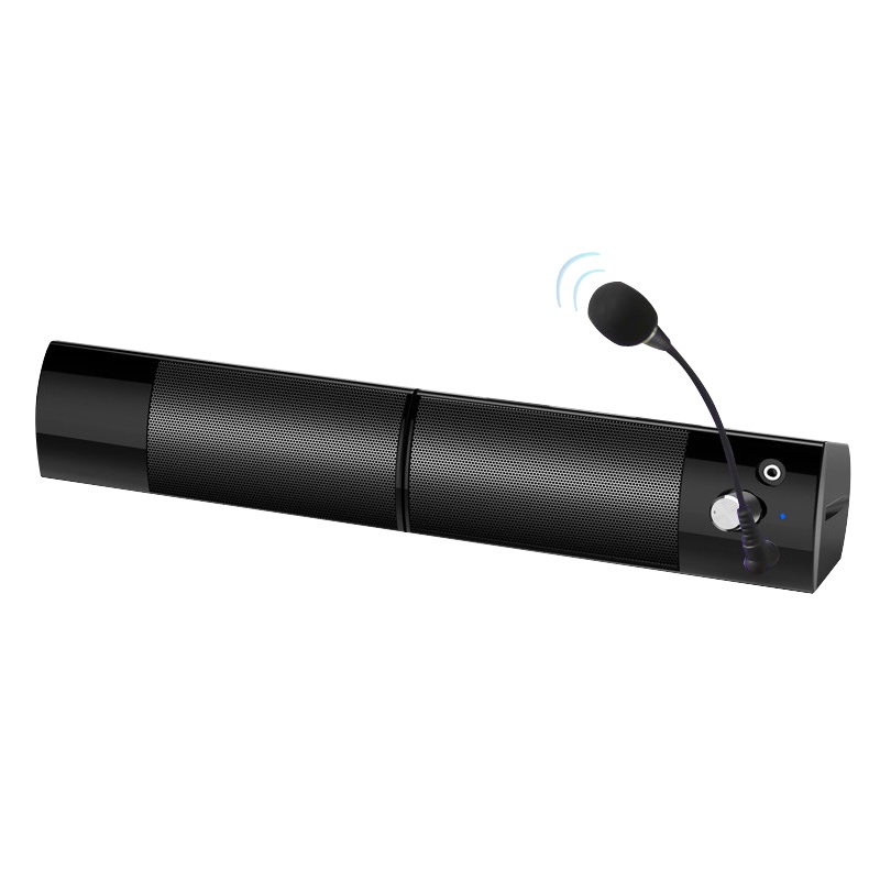 SADA V-117电脑音箱音响台式机笔记本小音箱带麦克风一体迷你桌面有线重低音炮蓝牙两用USB有源小喇叭PS4外接尚辉