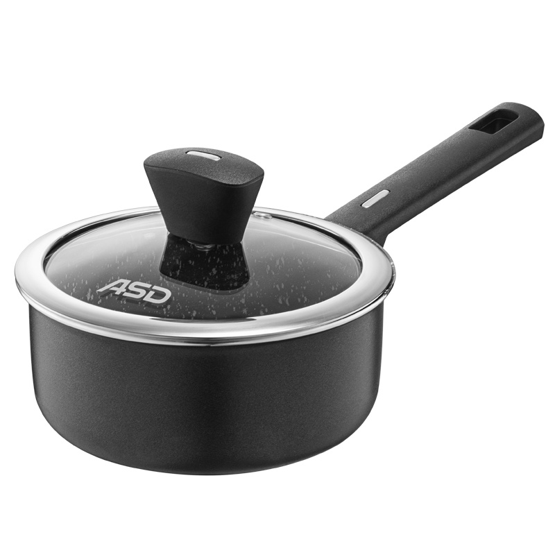 爱仕达宝宝辅食锅婴儿奶锅不粘锅燃气煤气电磁炉通用锅多功能麦饭石色汤锅泡面锅蒸锅儿童热奶锅煮锅煎锅小不沾锅单柄锅家用牛奶锅