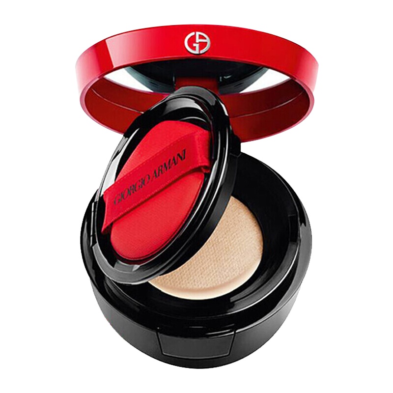 Armani阿玛尼 红气垫 轻垫精华粉底液 BB霜粉盒(琉光)