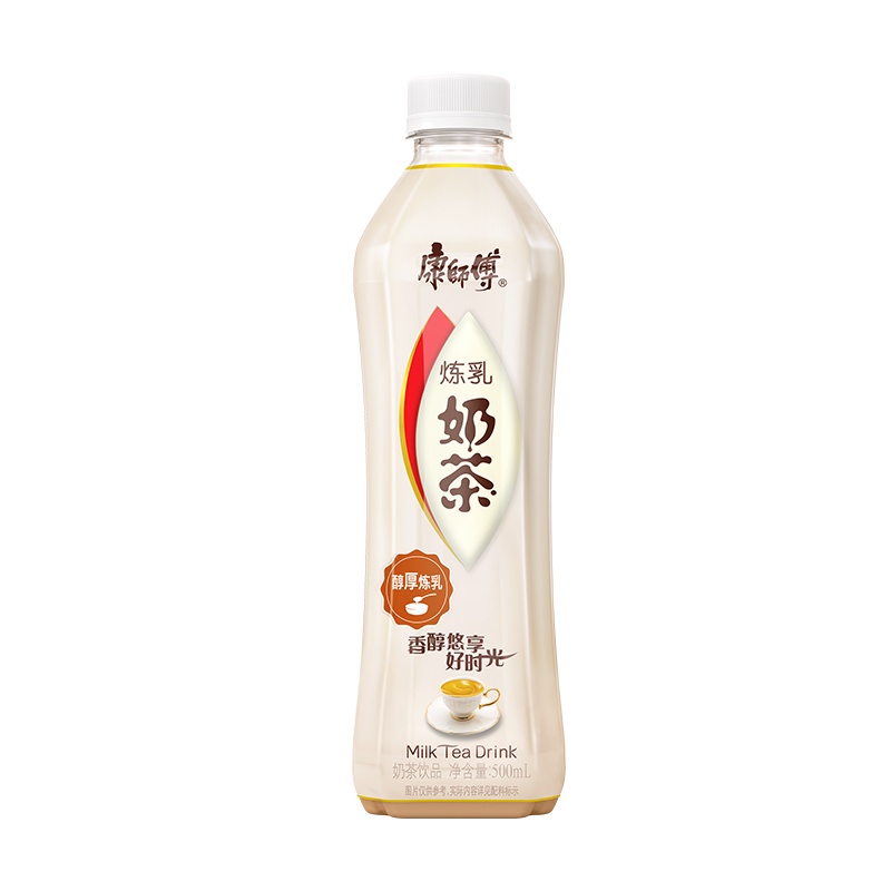 康师傅 炼乳味奶茶500ml*15瓶 整箱装(新老包装随机发货)