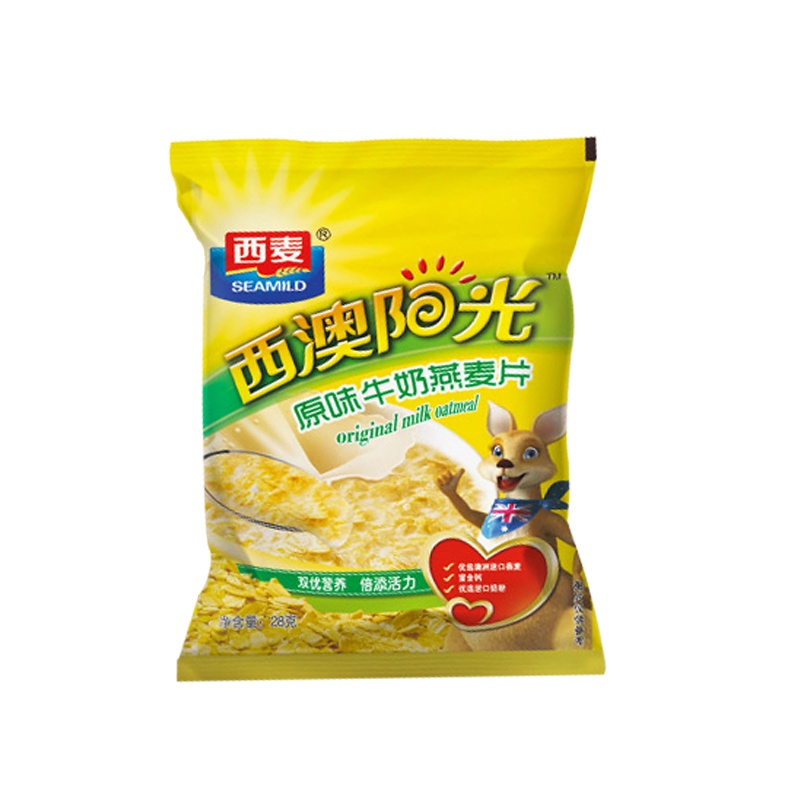 西麦西澳阳光原味牛奶燕麦片28g即食冲饮早餐代餐28g一包