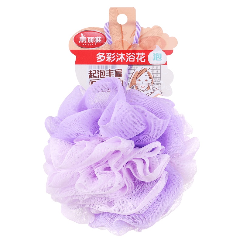 美丽雅maryya 多彩沐浴花 沐浴球花色颜色随机 多彩 国产