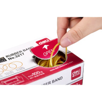 得力 3217实用橡皮筋100g 3盒/组
