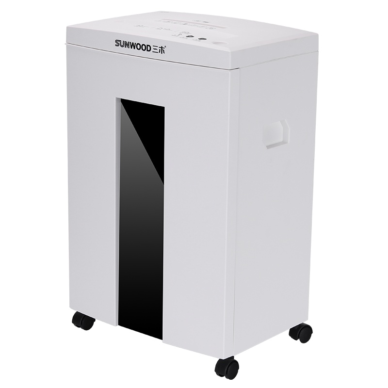 三木(SUNWOOD)S19碎纸机 商用大功率德国5级保密 文件粉碎机家用低噪音碎纸机 办公双入口可碎光盘卡片