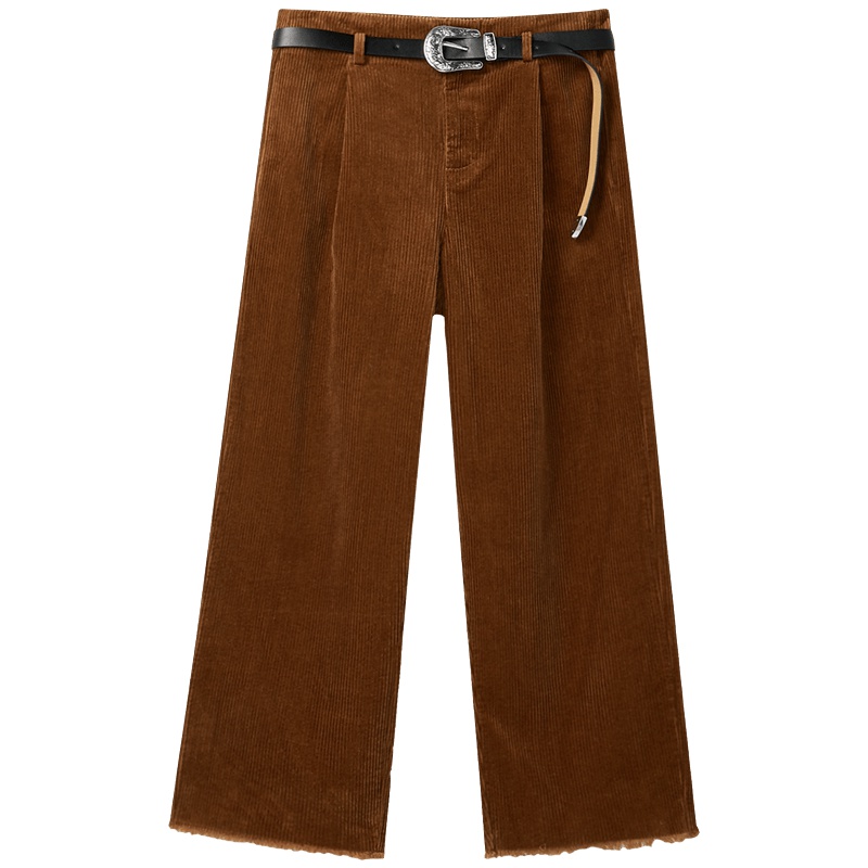 2019爱居兔秋季女装 可脱卸腰带设计阔腿裤