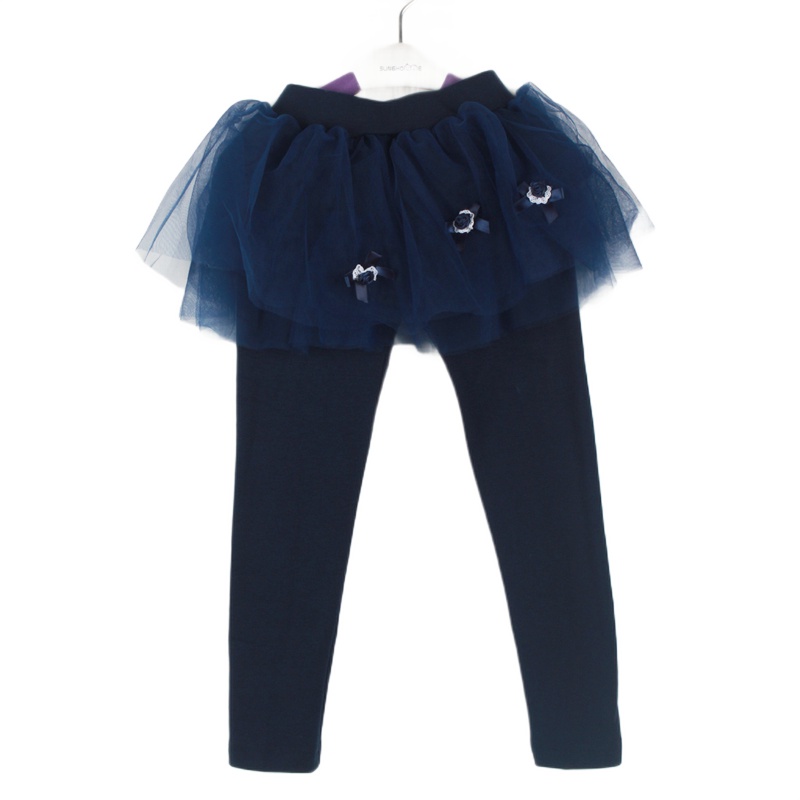 精梳纯棉环保奥代尔触感舒适美国细密网纱裙摆蝴蝶结时尚点缀打底裙裤橡筋腰围香港日本婴童服饰aityaku厂家直销特价清仓