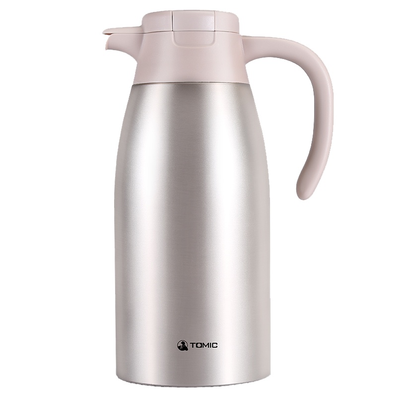 TOMIC特美刻乐茶杯保温壶 不锈钢家用保温瓶热水瓶 大容量水壶暖壶开水瓶 TJL2087 2.2L 金色