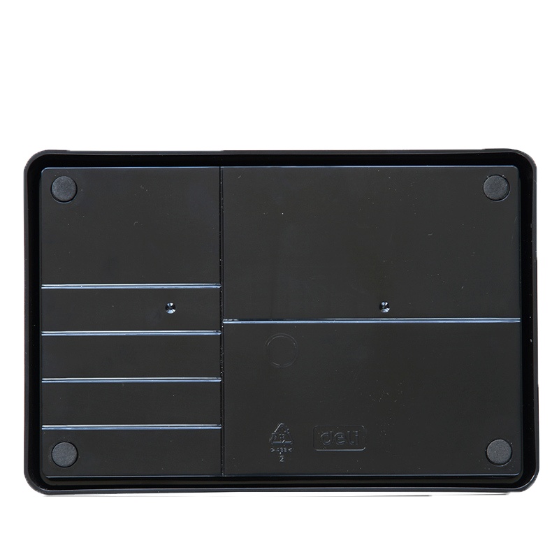 得力(deli）印章盒9895 银行印章整理收纳箱 财务用品 棉垫可加印油