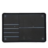 得力(deli）印章盒9895 银行印章整理收纳箱 财务用品 棉垫可加印油