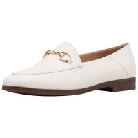 St&Sat/星期六新款金属马衔扣低跟一脚蹬乐福鞋女SS03112318