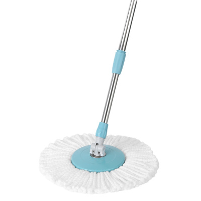 美丽雅 旋转拖把单把家用手压式甩干旋转墩布单伸缩拖把杆赠拖把头