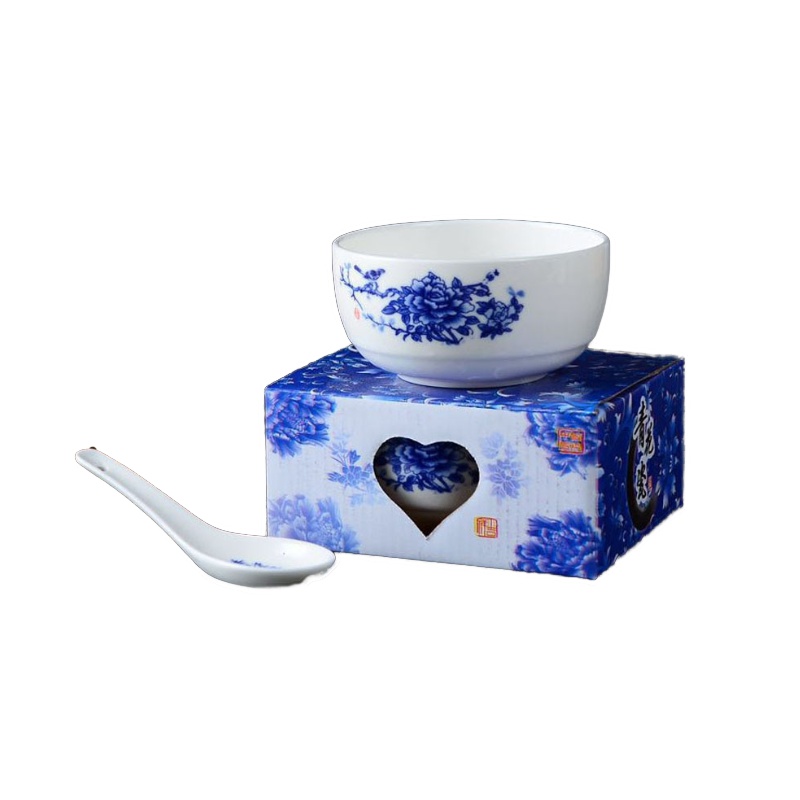 青花瓷套装/ 一碗一勺/ 两碗两勺 /四碗四勺/六碗六筷