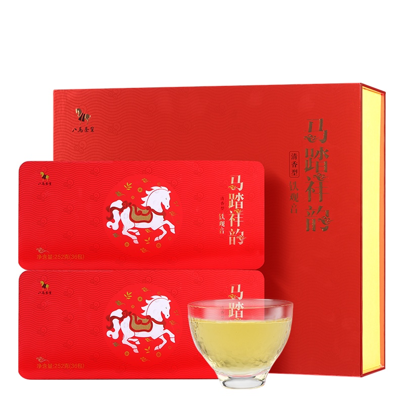 八马茶叶 安溪清香型特级铁观音乌龙茶 礼盒装504克