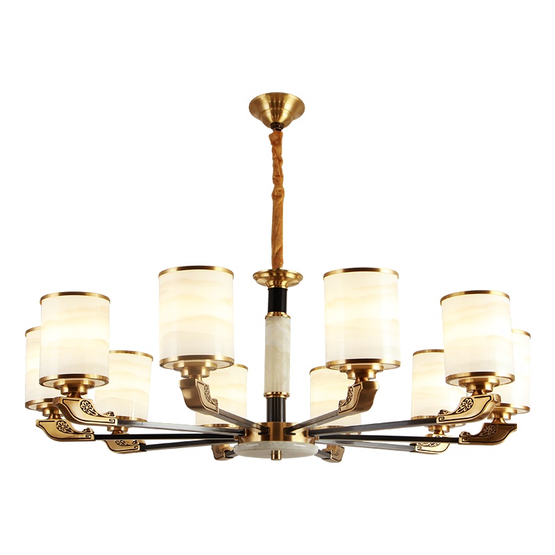 辛羽全铜新中式吊灯客厅灯2021年新款餐厅卧室高档大气禅意中国风灯具