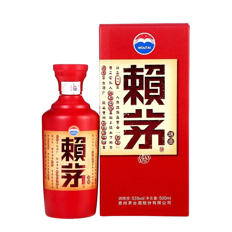 茅台 赖茅 端曲 53度 500ml 单瓶装