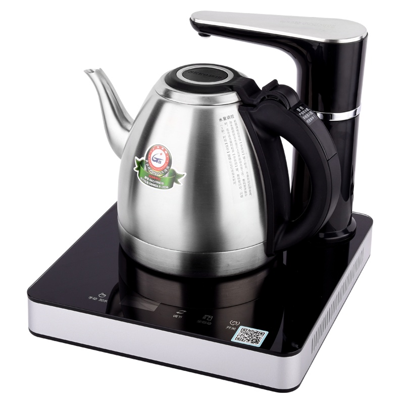 新功(SEKO) N101 全自动上水电热水壶自动翻盖烧水壶304不锈钢煮水壶家用茶具
