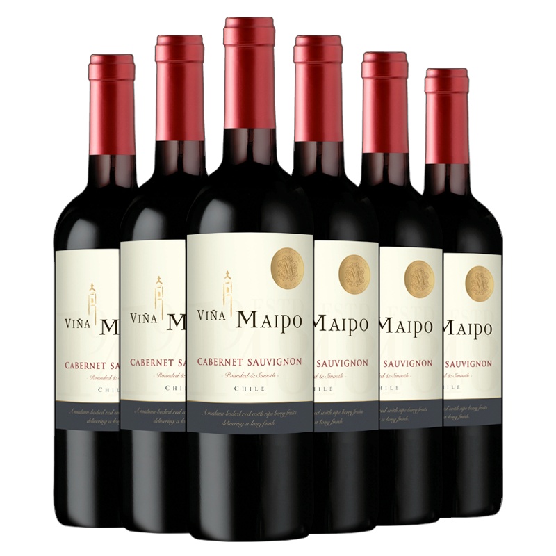 [中粮名庄荟]智利梦坡1948赤霞珠干红葡萄酒 750ml*6(整箱装)原瓶进口红酒