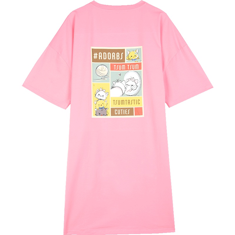 阪织屋迪士尼睡衣女薄款春夏季棉质可爱宽松居家女士外穿家居裙