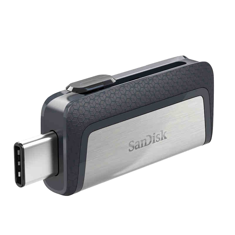 [免邮]闪迪(SanDisk)至尊高速Type-C 256GB安卓OTG手机U USB 3.1双接口两用闪存盘银色