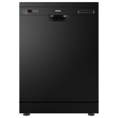 基础款海尔(Haier)13套家用独立式洗碗机H20 80℃高温微蒸汽消毒除菌 全自动智能刷碗机EW13918BK