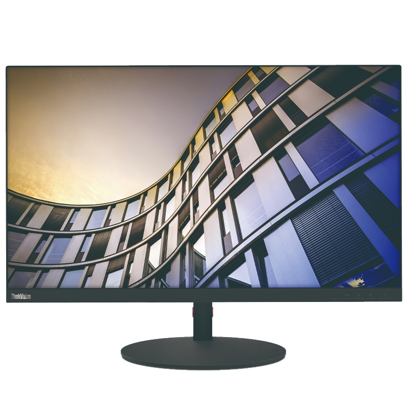 联想(Lenovo)ThinkVision T27p 27英寸屏 4K高清窄边框 全功能USB Type-C 电脑显示器 (DP/HDMI接口)