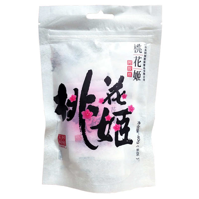 东阿阿胶 桃花姬 DEEJ 传统口味 古法秘制 滋补即食阿胶糕 净重40g一袋装