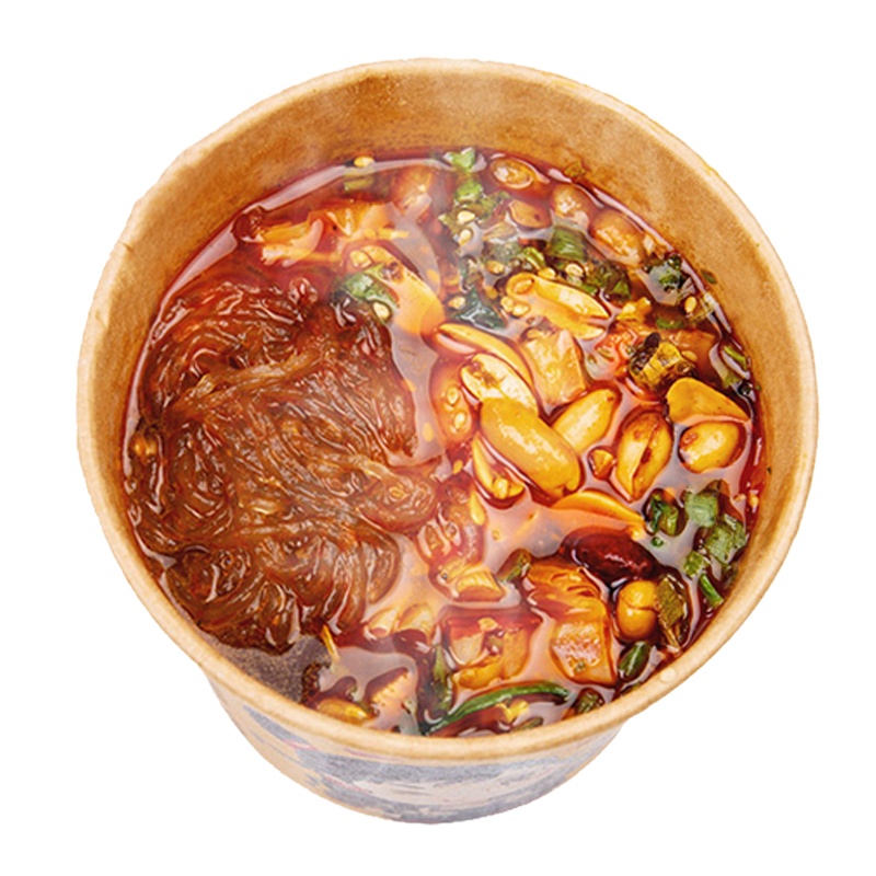 酸辣粉130g*6桶装重庆网红酸辣粉方便速食粉丝桶装整箱重庆酸辣粉