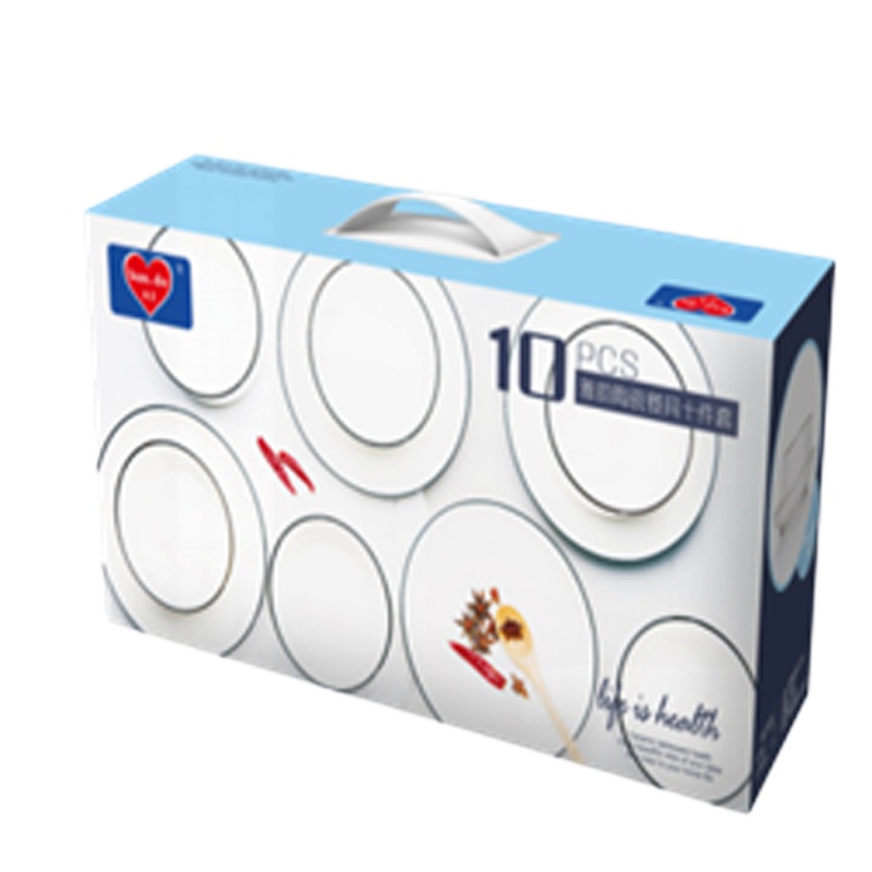 雅韵陶瓷餐具十件套