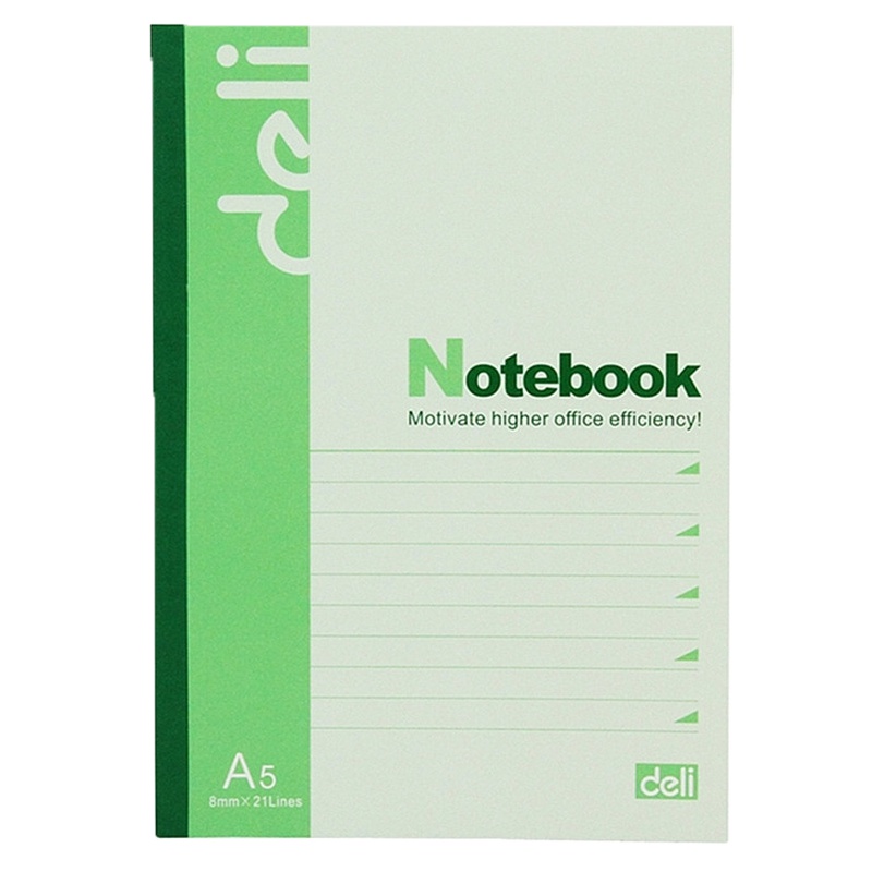 得力笔记本 得力7652 笔记本 A5笔记本 50页软面抄 记事本