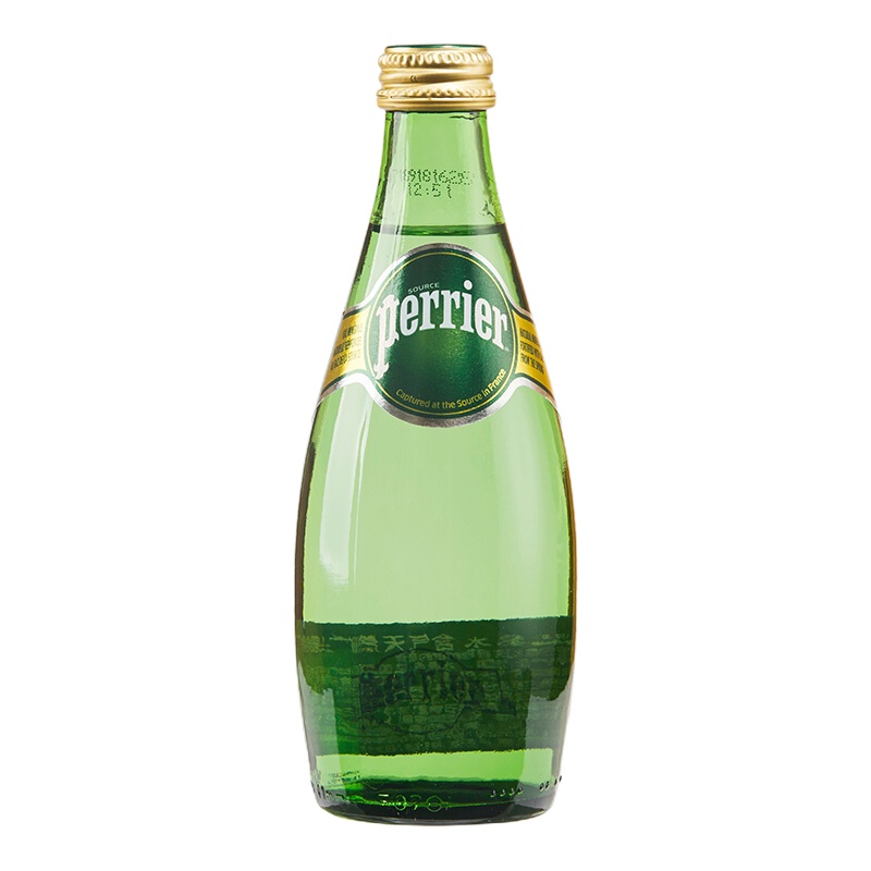 巴黎水(Perrier) 原味含气天然矿泉水330ml*24瓶 法国进口气泡水