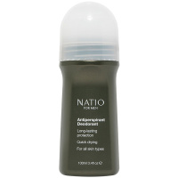 Natio 娜缇欧 男士系列止汗剂 100ml/瓶 男士专用滚珠走珠止汗剂腋下去狐臭腋臭汗味持久 澳洲进口