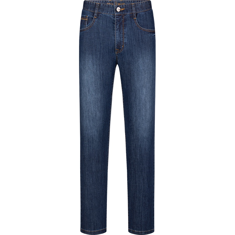 柒牌男装牛仔裤21春季百搭青年春季新款长裤时尚男士弹力耐磨直筒裤