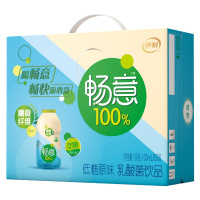 伊利 畅意 乳酸菌饮品 原味 低糖 100ml*5*6