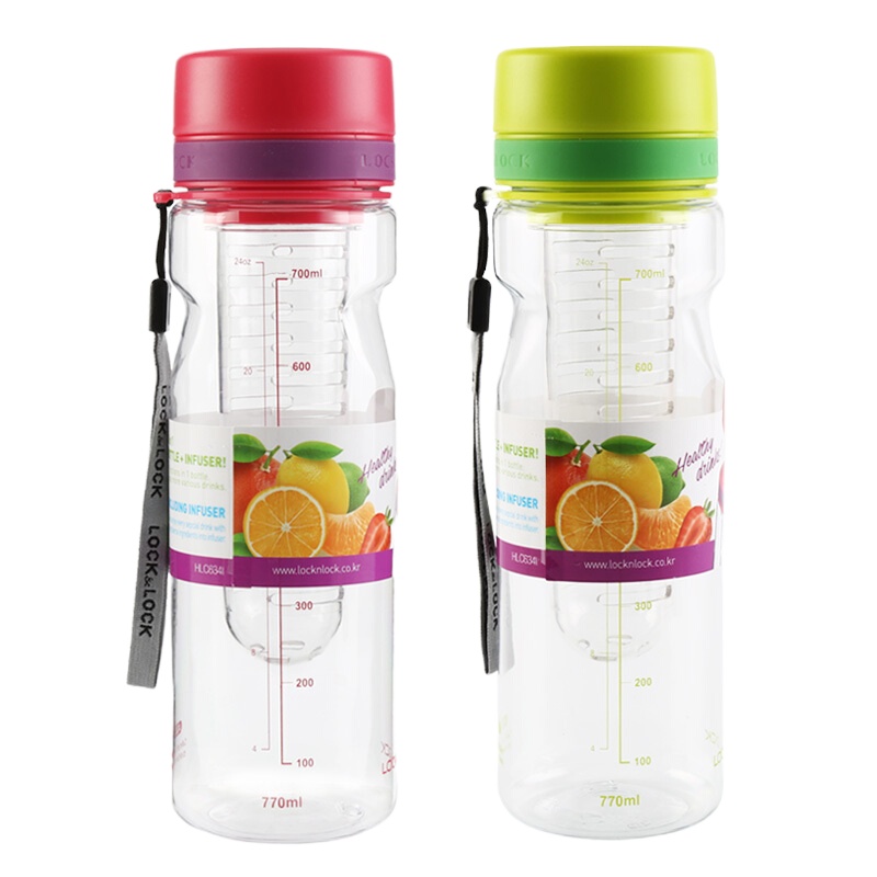 乐扣乐扣 HLC634I 双层创意茶杯 水杯柠檬杯 770ml(一个装)可定制