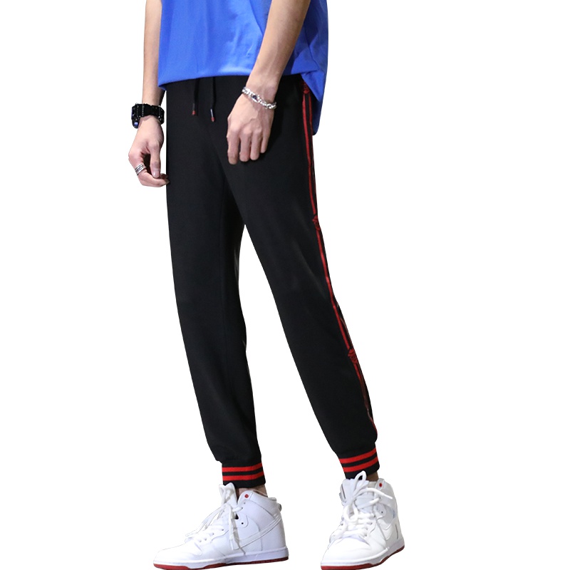 庄吉 2019春秋韩版修身潮流休闲裤男生修身束脚运动哈伦裤JU-DD-6217