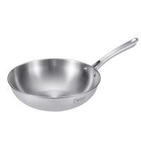 德铂(Debo)摩顿炒锅 DEP-691不锈钢炒锅无涂层锅体光亮30CM 单个装