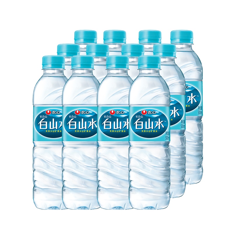 农心白山水500ml*12瓶天然矿泉水饮用纯净矿物质整箱