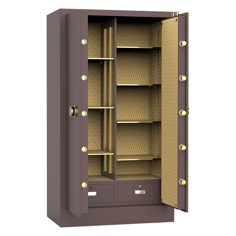 创世人 保险柜家用办公室1.8m大型指纹密码防盗柜保险箱全钢保管箱可入墙