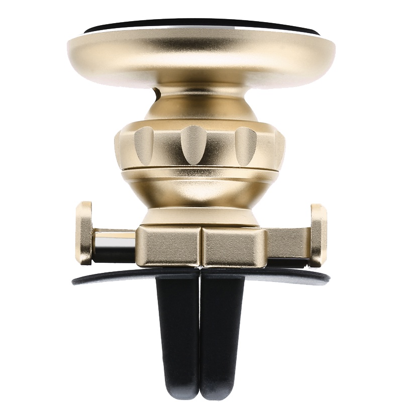 倍思(Baseus)车载支架出风口手机架 360度旋转 多功能手机支架 金属 土豪金