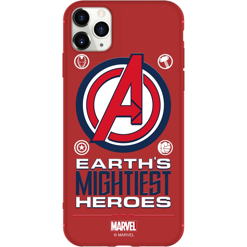 漫威优加苹果11手机壳硅胶防摔11Pro保护套超薄ins风网红卡通抖音同款摄像头全包创意潮男iPhone11ProMax