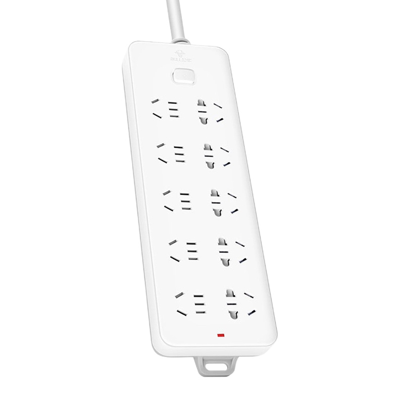 公牛 GN-218 带儿童保护门新国标插座 10位总控全长5米