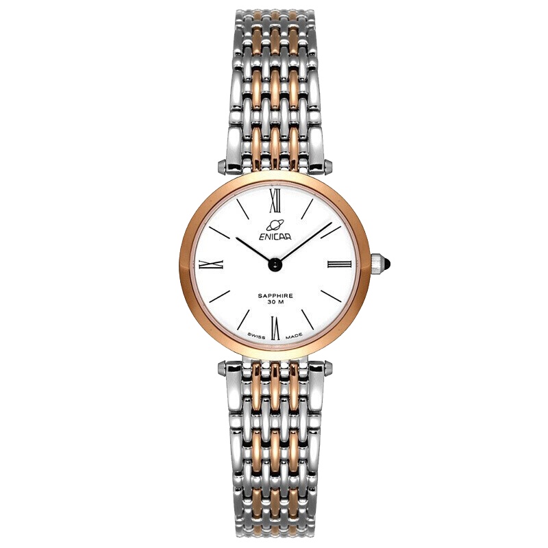 英纳格(ENICAR)石英纳米系列时尚简约休闲商务钢带石英女士手表262/31/126LG