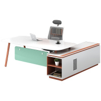 欧宝美办公家具老板桌现代简约板式大班台主管桌经理桌总裁桌