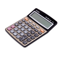 得力 1560 计算器桌面财务办公12位大屏幕多功能语音计算器计算机 办公用品 水晶按键语音计算器