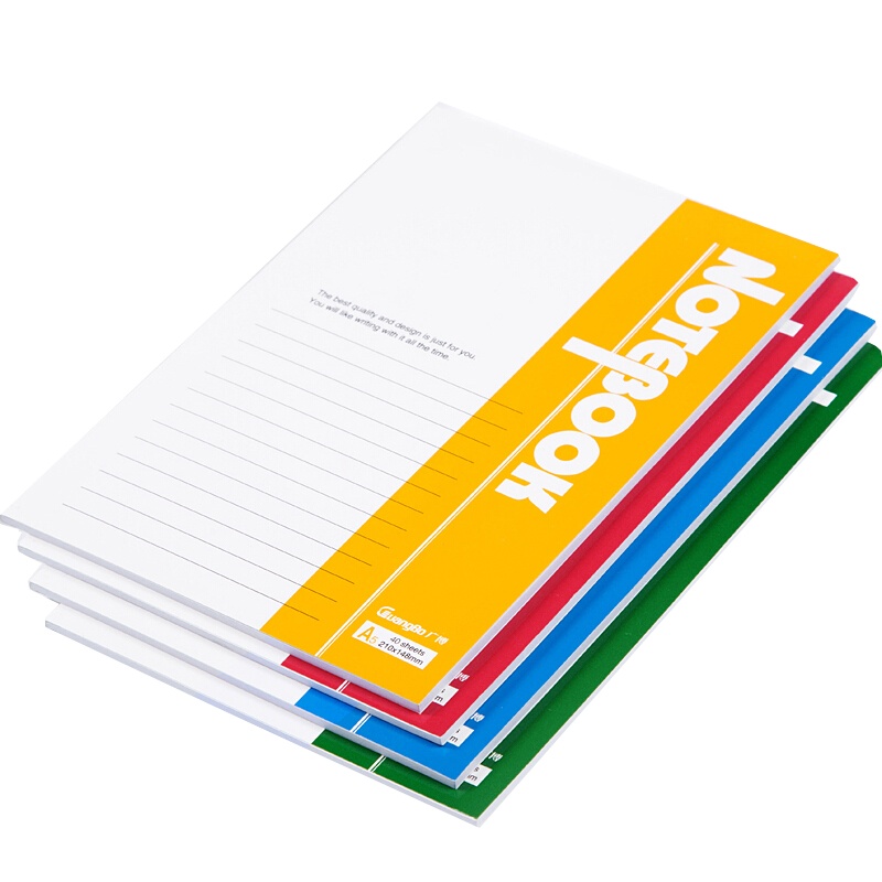 广博(GuangBo)A5笔记本子办公记事本学生日记本软抄本 40张1本装